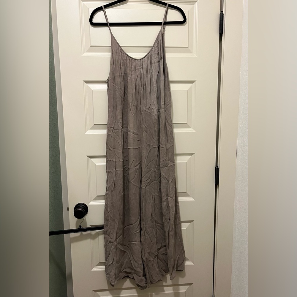 Flowy Taupe Jumpsuit